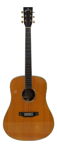 Violão Dreadnought 91 Guitar's Pd15 Solido Fishman Matrix Cor Natural Material Do Diapasão Jacarandá Indiano Orientação Da Mão Destro