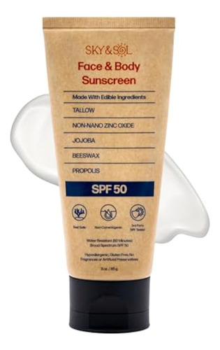 Protector Solar Mineral Natural No Tóxico Spf 50 |