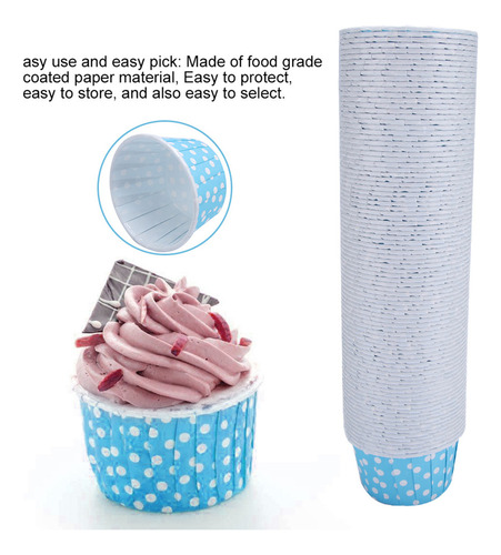 Mini Moldes Redondos De Papel Para Magdalenas Para Hornear T