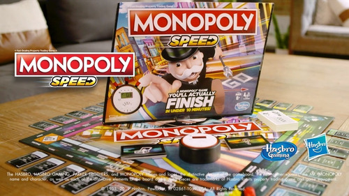 Imagen 6 de 6 de Monopoly Speed, Juego De Mesa Familiar En Español, Hasbro