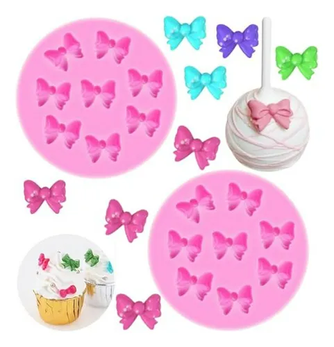 Moldes De Silicona Mini Lazos Para Fondant Y Decoración De P