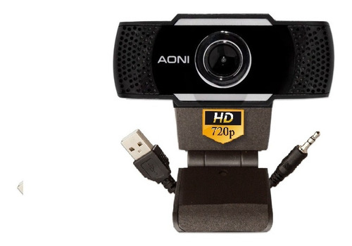 Imagen 5 de 8 de Aoni Camara Webcam Hd 720 P C/ Micrófono Windows 7 Zoom Skyp