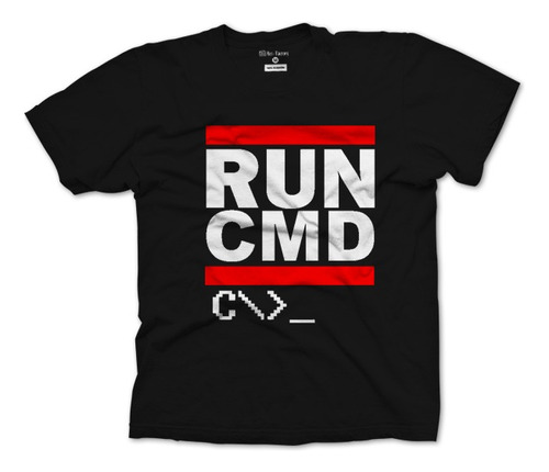 Playera De Programador Run Cmd / Run Dmc