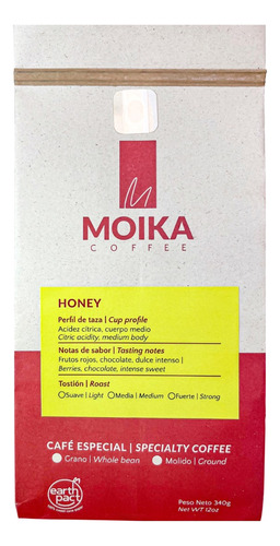 Café Especial Moika Honey 340g Gourmet Molido