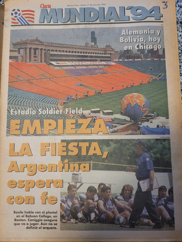 Diario Clarin Mundial 94 Lote De 34 Diarios 1994 Deportivo (Usado)