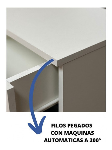 Imagen 7 de 10 de Mesitas De Luz Flotantes Melamina Con 1 Cajon - Tigre