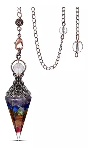 Pendulo adivinacion, péndulo de cristales, curativos de 7 Chakras, Reiki,  Cuarzo