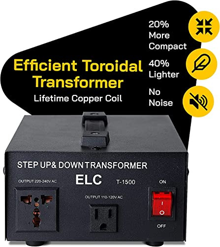 Transformer Elc Serie T 1500w: 110v-220v Converter