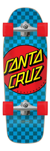 Santa Cruz Classic Dot Check Carver - Patín De Surf Precon.