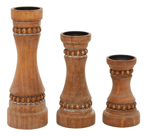 Juego De 3 Candelabros Uma 91848