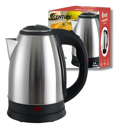Chaleira Elétrica 1,8l Inox 1500w Fervura Rápida 1,8 Litros Prateado 220v
