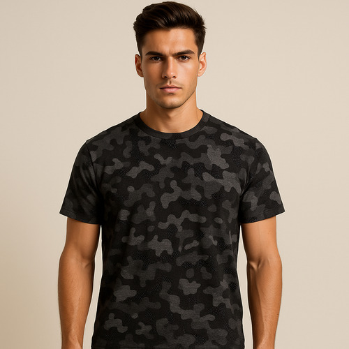 Playera Hombre Camuflaje Estampado Premium Variedad Colores