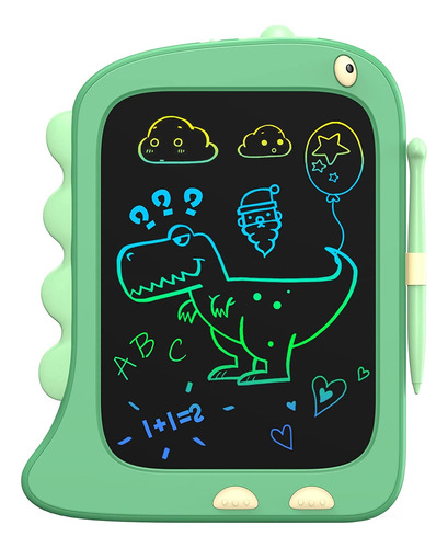 Tableta Lcd De Dibujo Escritura Con Pluma Color Verde Niños