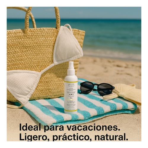 Spray Loción Aclarante Para Cabello Con Miel Manzanilla Limón Q10 Y Argán 250ml Biomix Health & Beauty