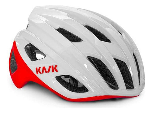 Casco Para Ciclismo Kask Mojito 3 Ajustable Color White/red Talla M