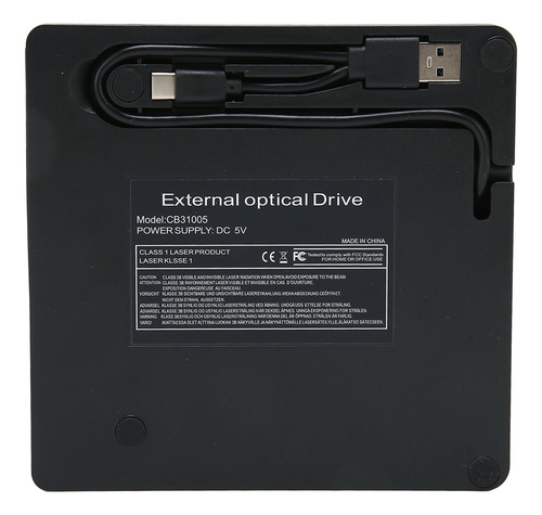 Reproductor De Dvd Usb 3.0 Tipo C, Unidad De Cd Externa De 5