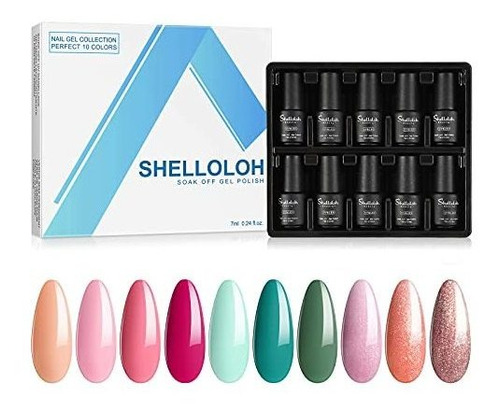 Esmalte De Uñas - Shelloloh Gel Nail Polish Set, Soak Off Na