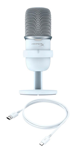 Micrófono HyperX BLX SoloCast condensador cardioide blanco