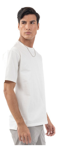 Playera De Algodón Box Fit Para Hombre Quarry