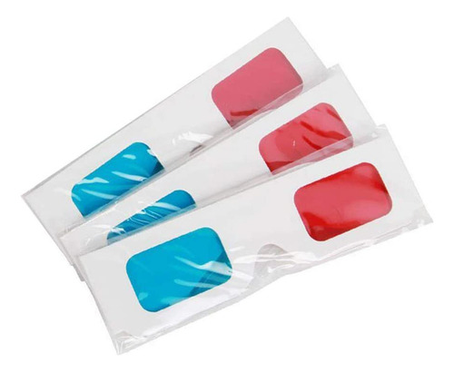 General Gafas De Cartón Anaglifo En 3d Rojo Y Cian Para