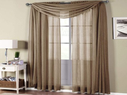 Empire Home Cortina Transparente 216  Largo Para Ventana 25