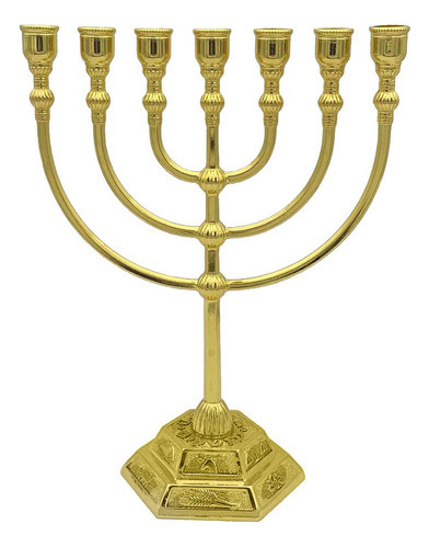 Candelabro, Rama Judía De Holiday, 7 Tribus, Vela, Menorah