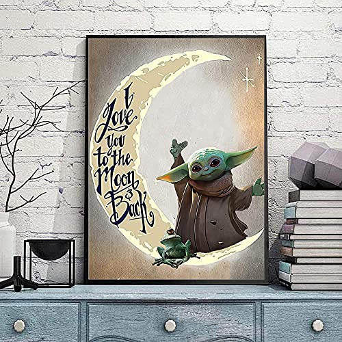 Yiduoart Yoda - Kits De Pintura De Diamantes 5d Diy Para Niñ