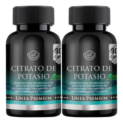 Citrato De Potasio 2 Frascos Lp Linea Premium Dietafitness