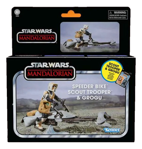 Star Wars Tvc Speeder Bike Con Scout Trooper & Grogu