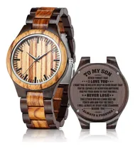 Comprar Umiphimat Relojes De Madera Grabados Para Hijo Relojes De De