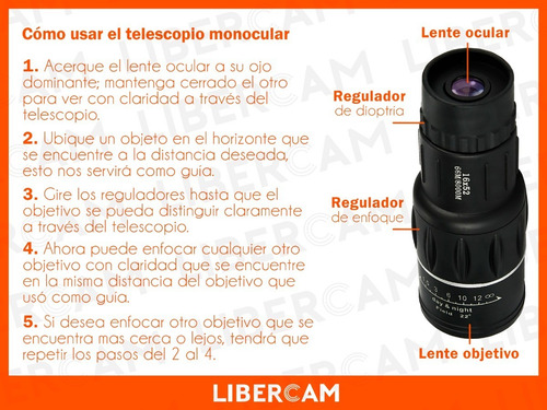 Imagen 5 de 10 de Telescopio Monocular Portatil Visor Potente Largo Alcance