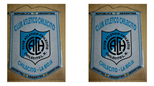 Banderin Chico 13cm Club Atletico Chilecito La Rioja