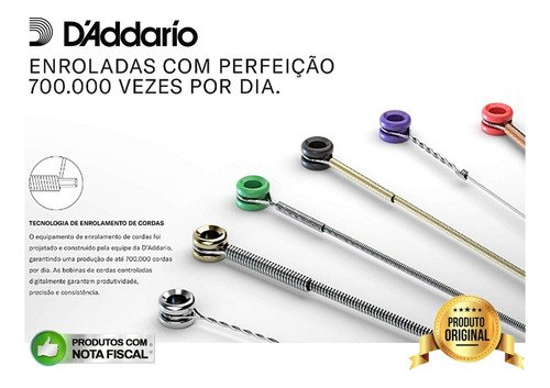 Cordas 014 Aço D'addario Phosphor Violão Ej18 Profissional