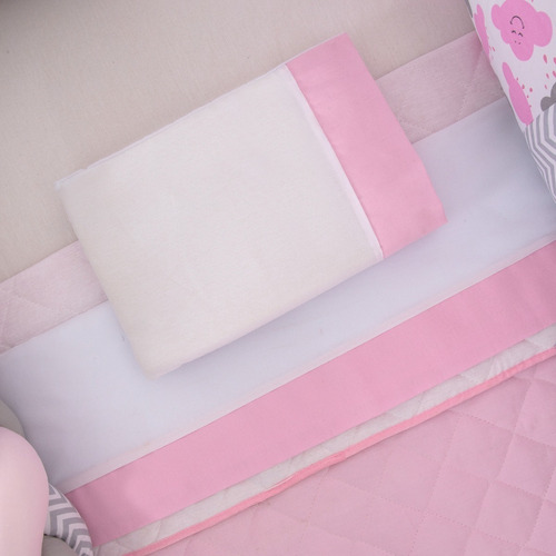 Kit Mini Berço Trança Chuva De Amor 12pçs Menina Menino