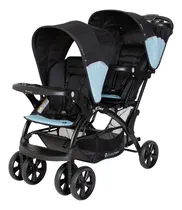 Comprar Carriola Doble Bebe Baby Trend Sit N Stand Reclinable Color Desert Blue Color Del Chasis Negro