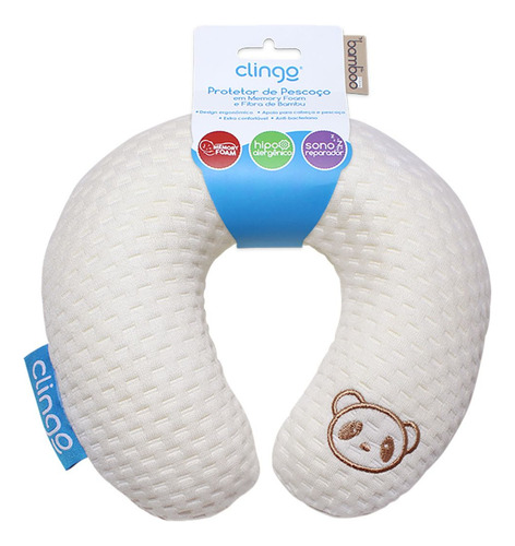 Protetor Pescoço Bebê Memory Foam Fibra De Bambu Clingo