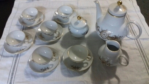 Juego De Cafe Porcelana Verbano  Impecable!! 15 P Relieve