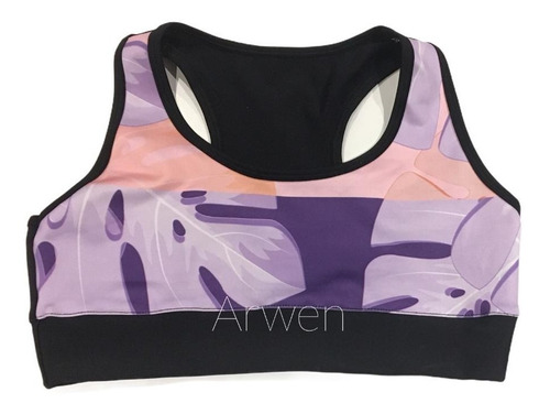 Imagen 3 de 10 de Top Lycra Deportivo Mujer Estampado T: 1 Al 5 , Art T290