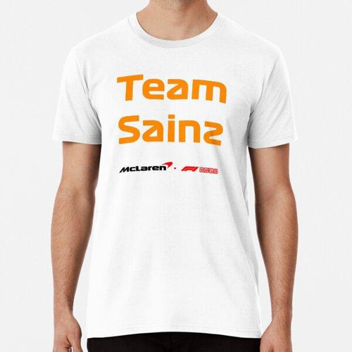 Remera Team Sainz - Formula 1 Mclaren Algodon Premium