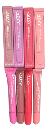 Set 4 Lip Gloss Tinte Labial Engrosador Labios Peptídico