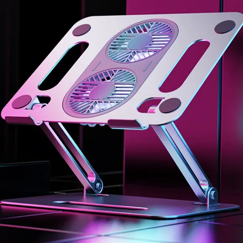 Dapon Soporte De Refrigeración Para Laptop Con Ventilador Color Gris
