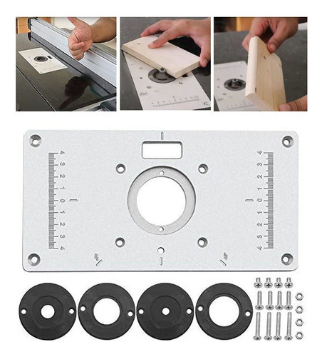 Mesa De Aluminio Para Tupias De Bancada Com Graduação