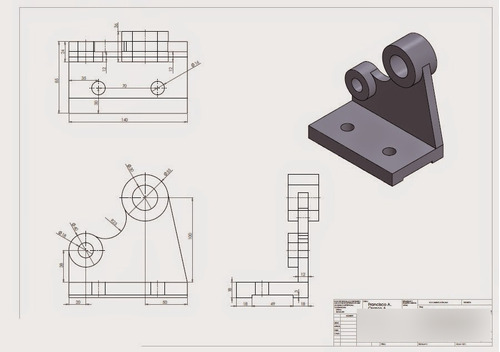 Diseño Y Digitalización De Plano De Piezas Mecánicas