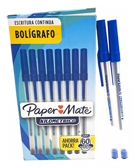 Bolígrafo Paper-mate 1.0 Mm Kilometrico X 60 Unidades