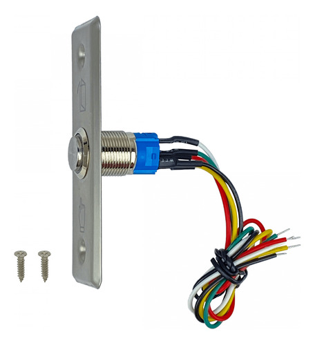 Dahua Boton Pulsador-n/a 91x28mm Placa Metalica Normalmente