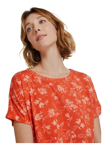 Blusa Feminina Em Malha De Viscose Estampada Hering 4djt