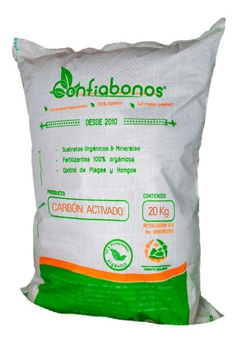 Carbón Activado 20kg - Confiabonos