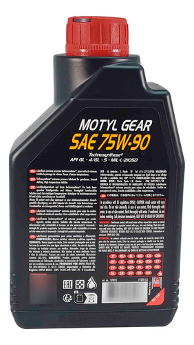 Aceite Valvulina Caja Sincronica 75w90 Original Motul