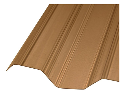 Policarbonato Corrugado Greca 0,5mm Bronce 0,81x3,0mts Dvp