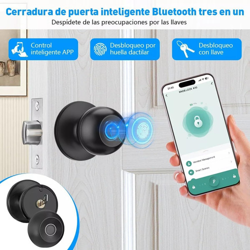 Manija De Puerta Inteligente,cerradura De Puerta Inteligente